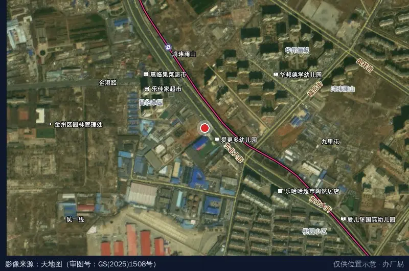 大连长远双创产业园区卫星位置示意图
