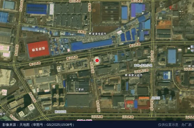 蓝海创业园卫星位置示意图