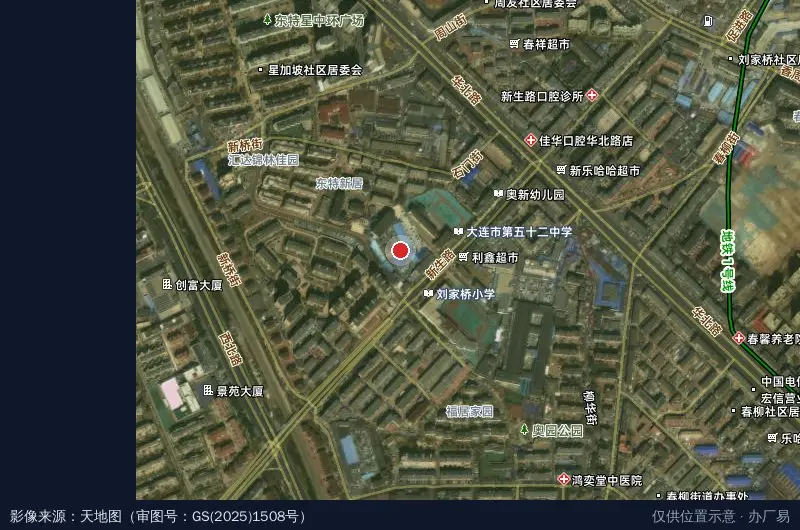 大连才华创业基地卫星位置示意图