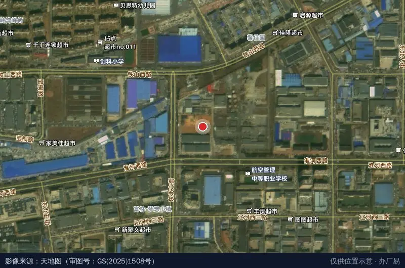 田宝工业园卫星位置示意图