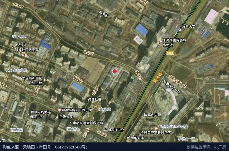 荣伸工业园卫星位置示意图