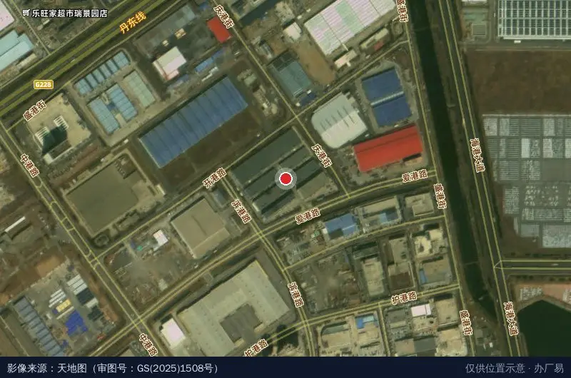 大连三立时代电子有限公司工业园卫星位置示意图