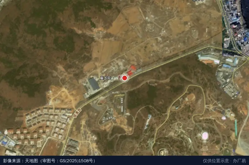 大连经济技术开发区金钢海带菜加工厂卫星位置示意图