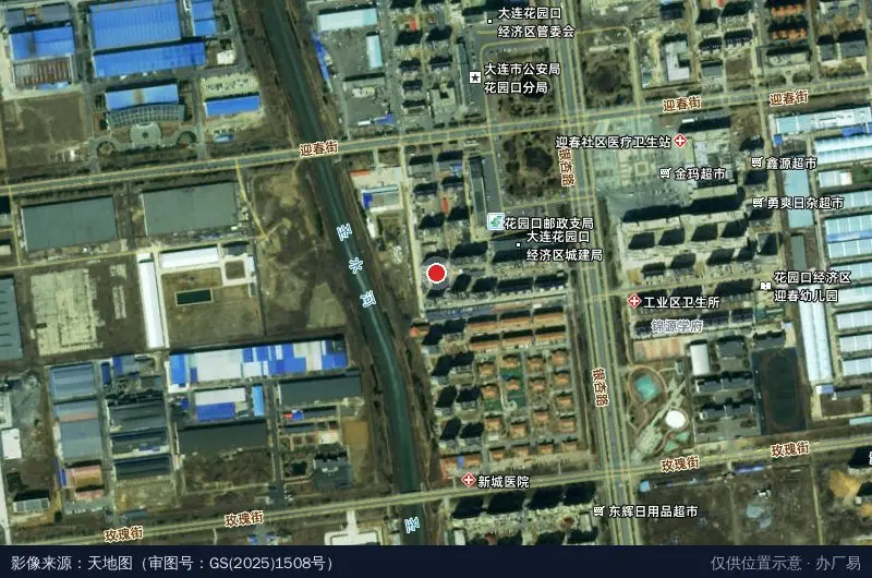 花园口经济区美岸卫星位置示意图