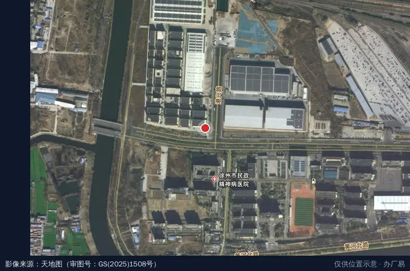 中林陆港产业园卫星位置示意图