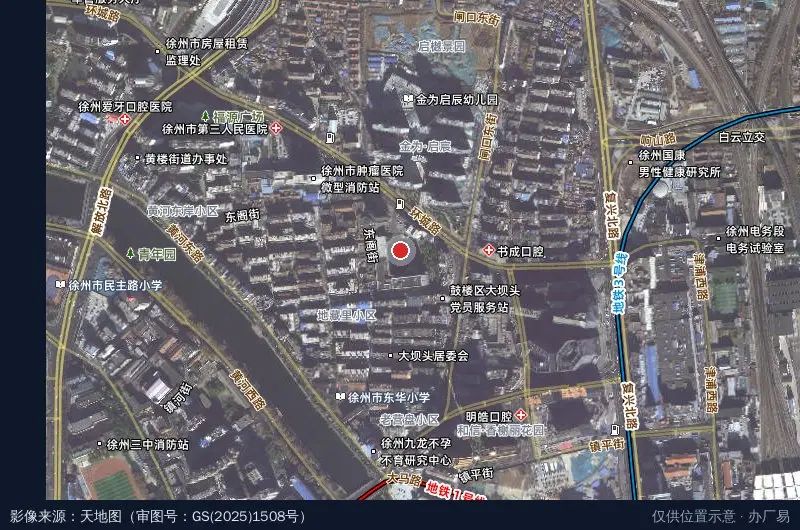医药健康产业园卫星位置示意图