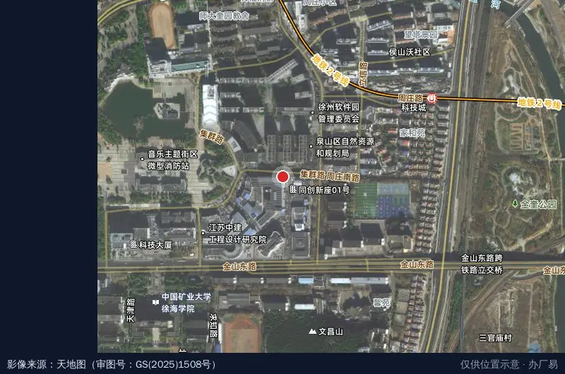 科技创业园卫星位置示意图