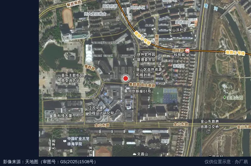 江苏淮海科技城卫星位置示意图