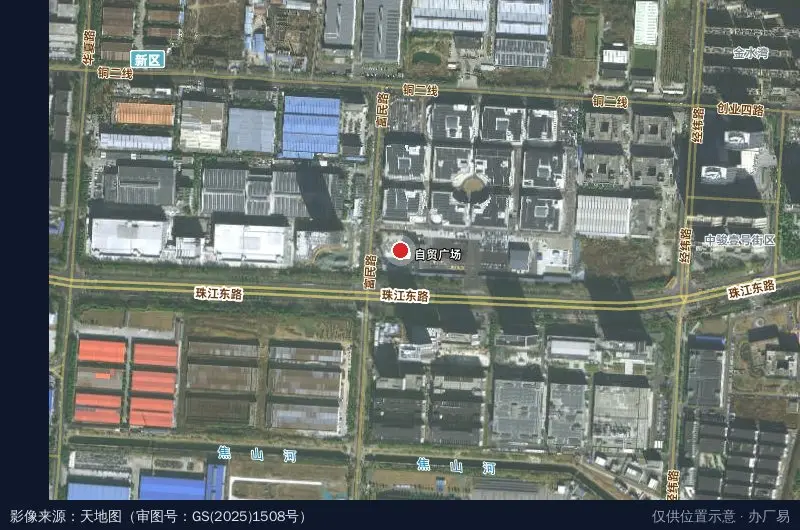 丰车汇新能源汽车产业园卫星位置示意图