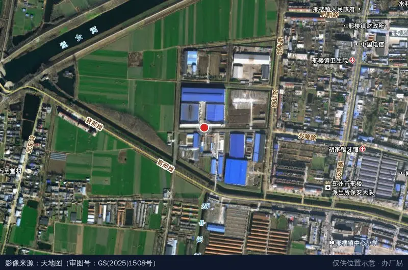 邢楼镇工业园1区卫星位置示意图