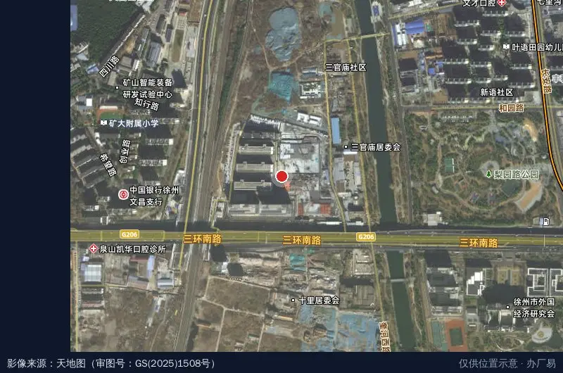 江苏淮海科技城·数字经济产业园卫星位置示意图