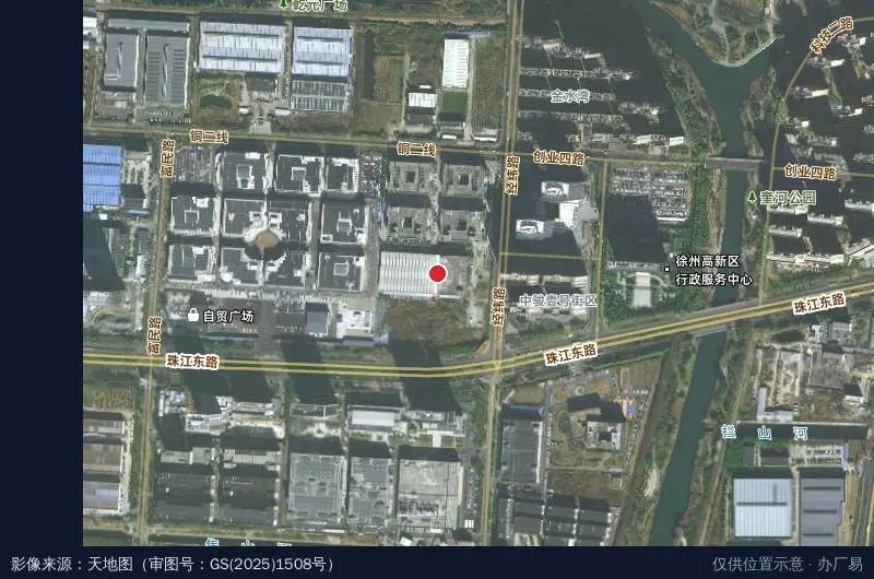 绪权印刷文化产业园卫星位置示意图