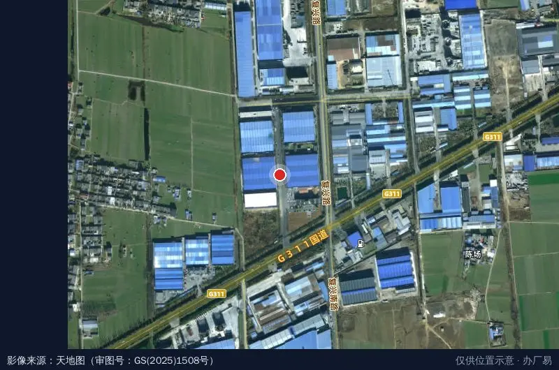 邳州市绿色建材科创园卫星位置示意图