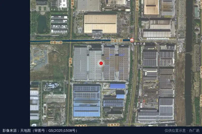 徐州美安物流园卫星位置示意图