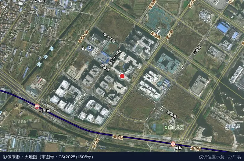 徐州市双碳技术产业园卫星位置示意图