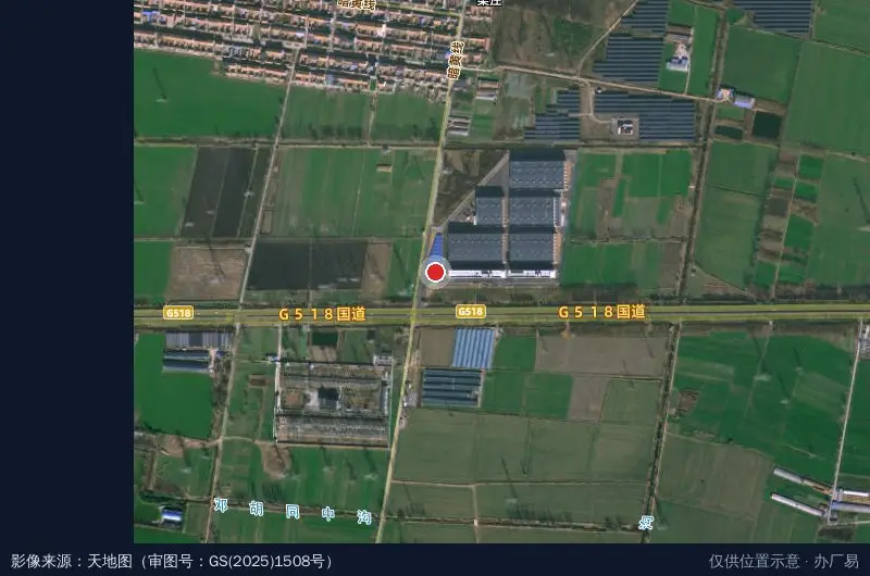 华博产业园卫星位置示意图