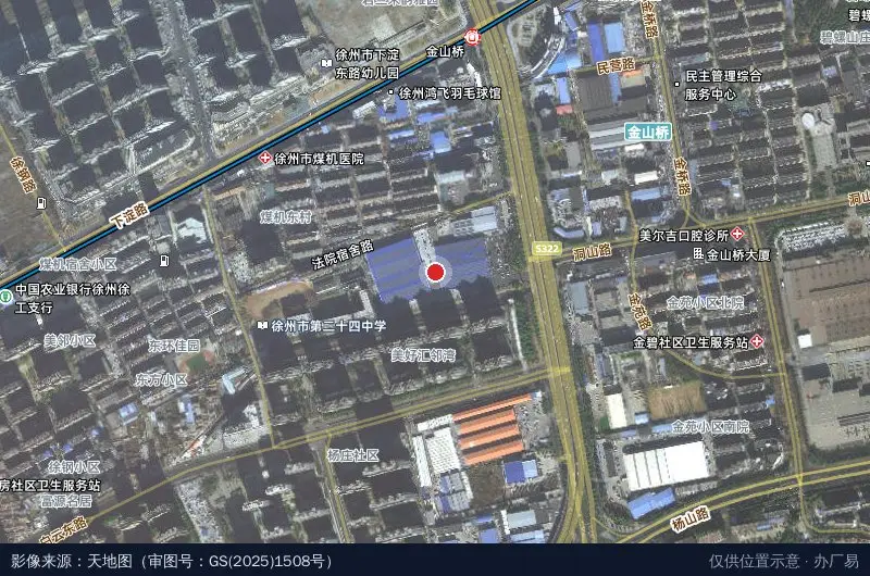 东三环新能源汽车产业园卫星位置示意图