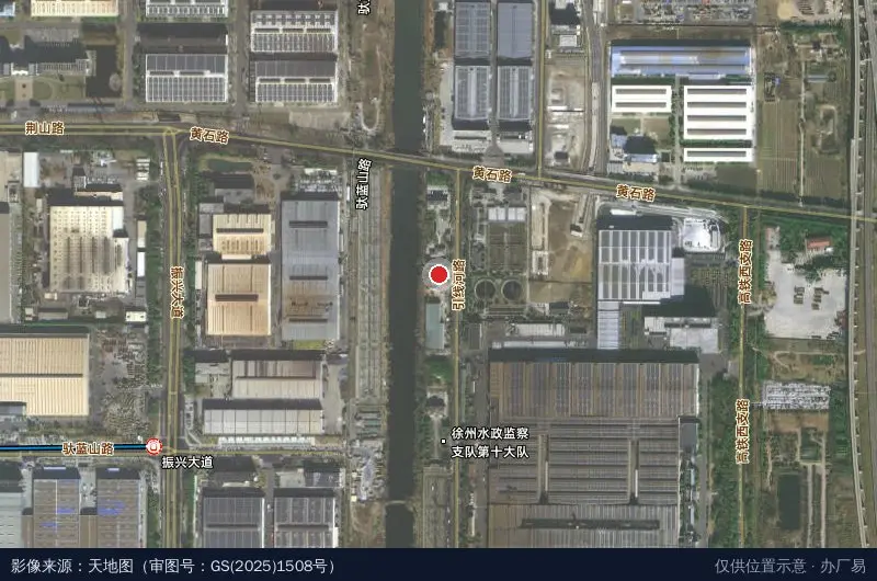 徐州经济技术开发区恩典应急救援队卫星位置示意图