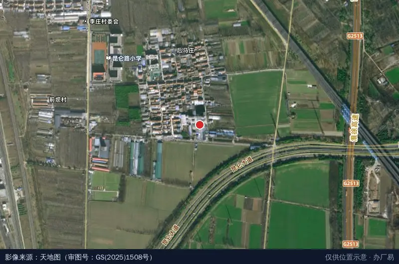徐州市经济技术开发区孟新养殖场卫星位置示意图