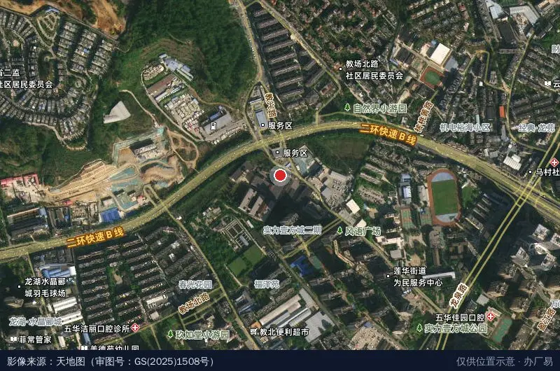 云南新材料科创小镇卫星位置示意图