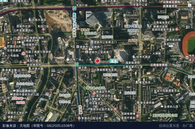 云上数字赋能产业园卫星位置示意图