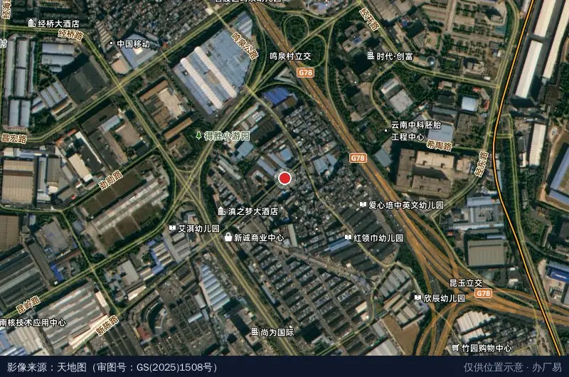 10号产业园卫星位置示意图