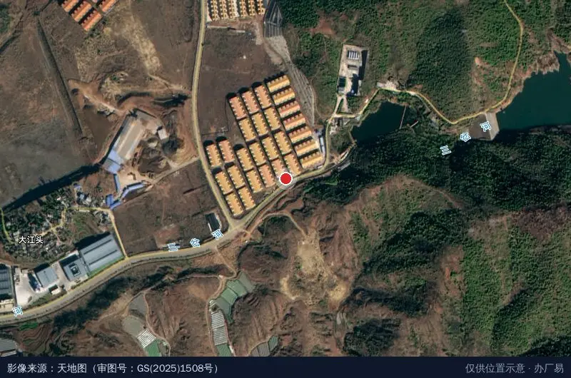 晋宁区工业园区蓝晴2号冷库卫星位置示意图