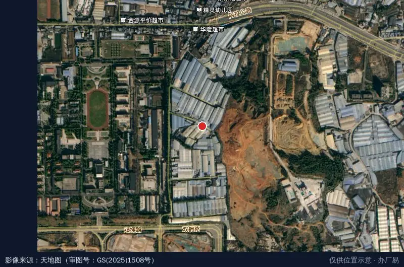 桃园山工业园634-2号卫星位置示意图