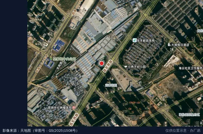 金芒果设计文化产业园卫星位置示意图