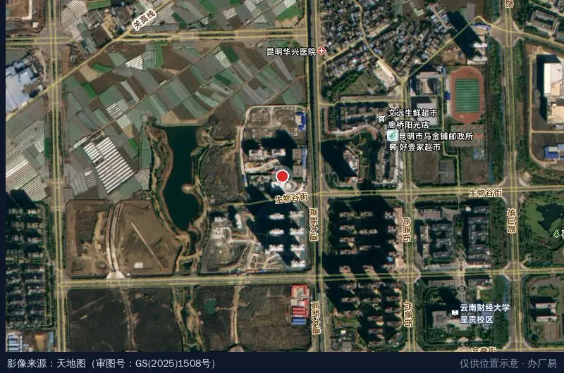 清知科技城卫星位置示意图