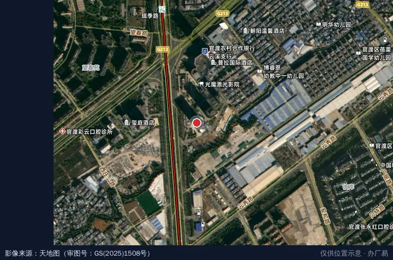 云南爱无界科技产业园发展有限公司卫星位置示意图