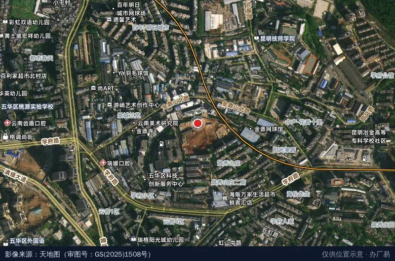 金鼎科技园19号平台卫星位置示意图