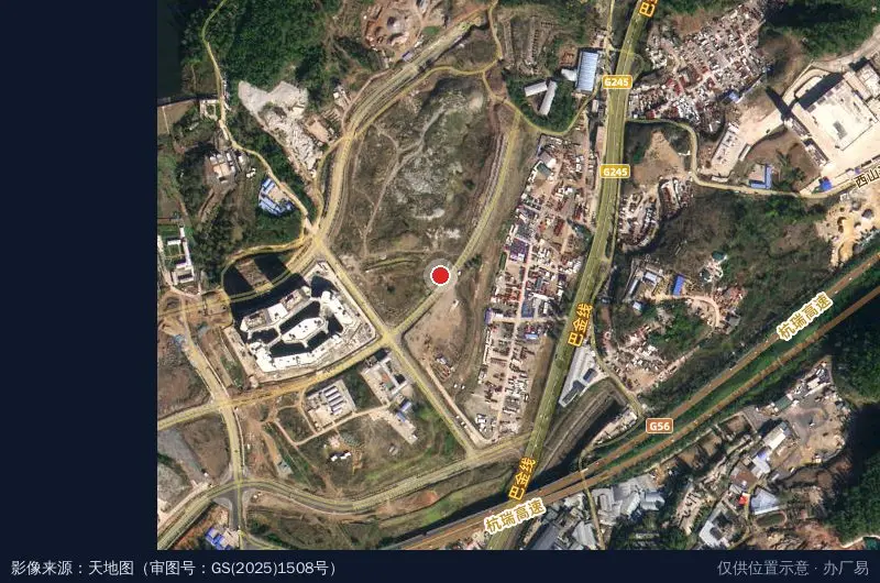 观泰智谷昆明科技智造港(建设中)卫星位置示意图