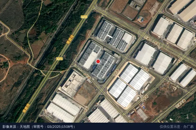 普洛斯云南滇中物流园卫星位置示意图