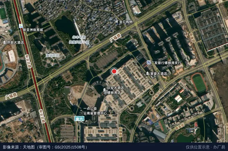 亚循环经济产业园卫星位置示意图