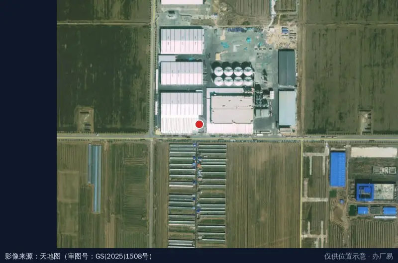 十月稻田农业产业园卫星位置示意图