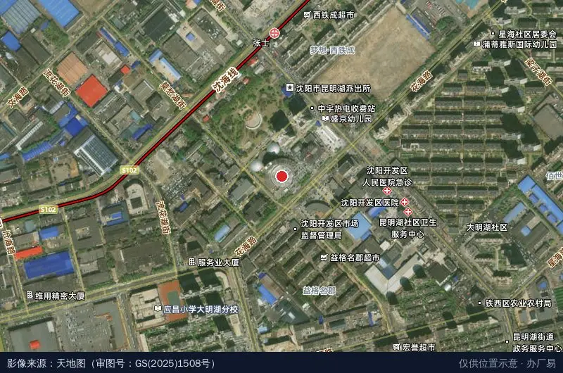 沈阳·中关村智能制造创新中心卫星位置示意图