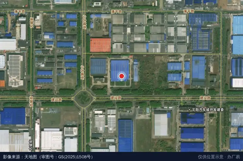 大东智造园卫星位置示意图