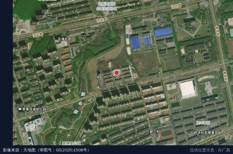 沈阳智慧湾科技园卫星位置示意图
