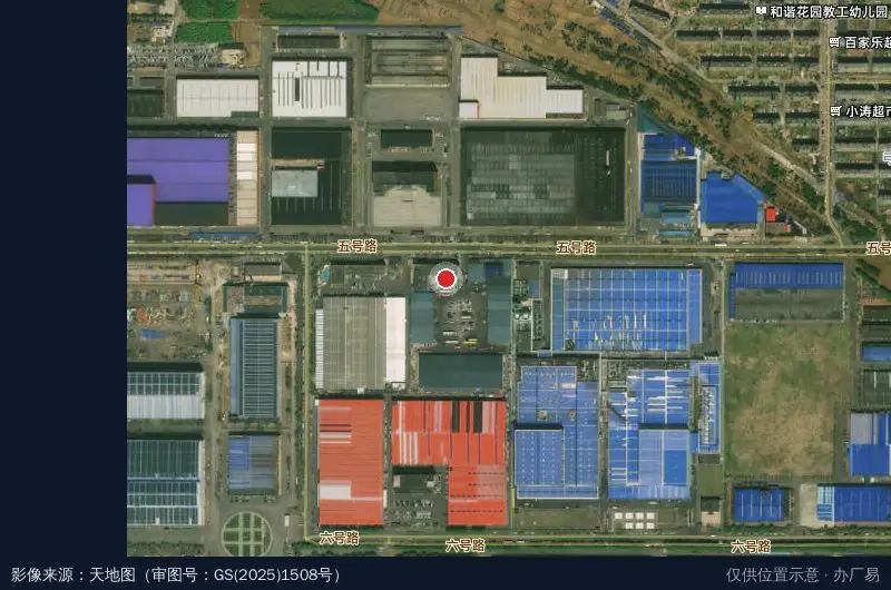 万行物流园三部卫星位置示意图