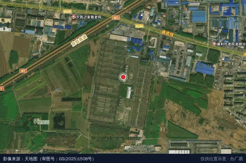 隆安达物流园卫星位置示意图