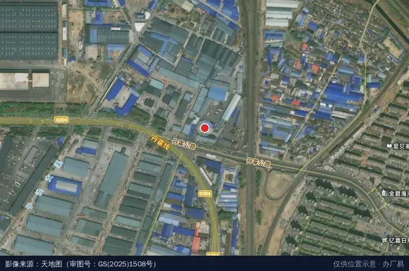 环湖物流园卫星位置示意图