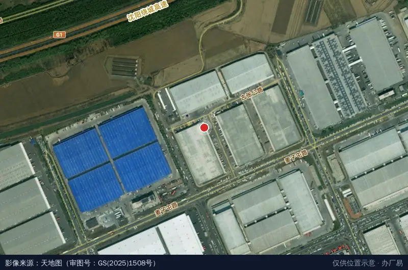 安博沈阳浑南物流中心卫星位置示意图