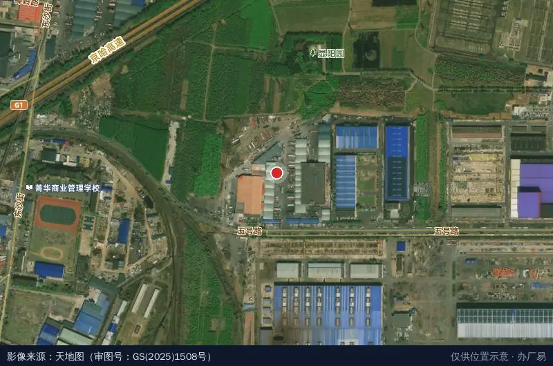 北泰物流中心卫星位置示意图