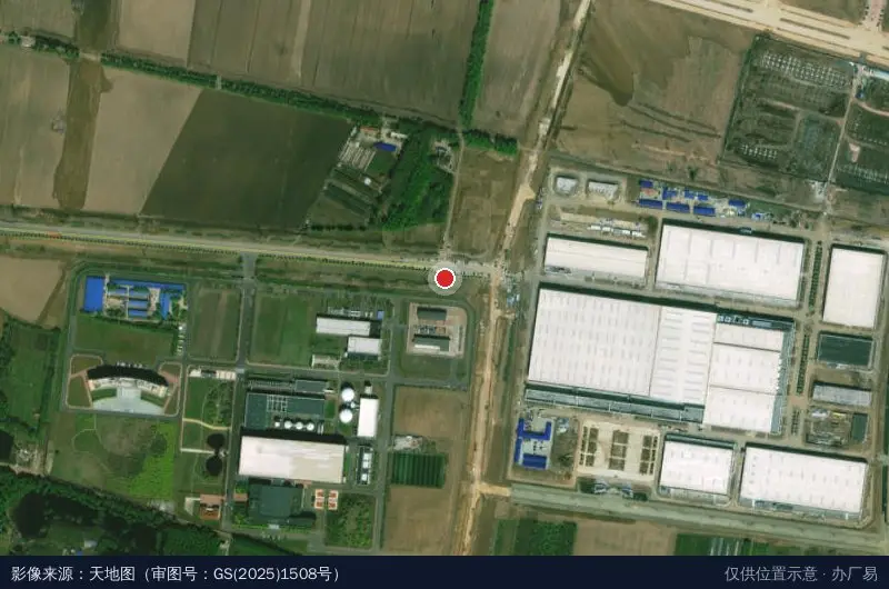 沈飞航空配套产业园1期卫星位置示意图