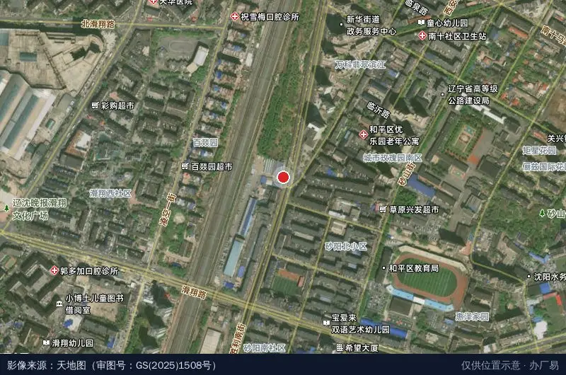 辽宁好声音汽车文化产业园卫星位置示意图
