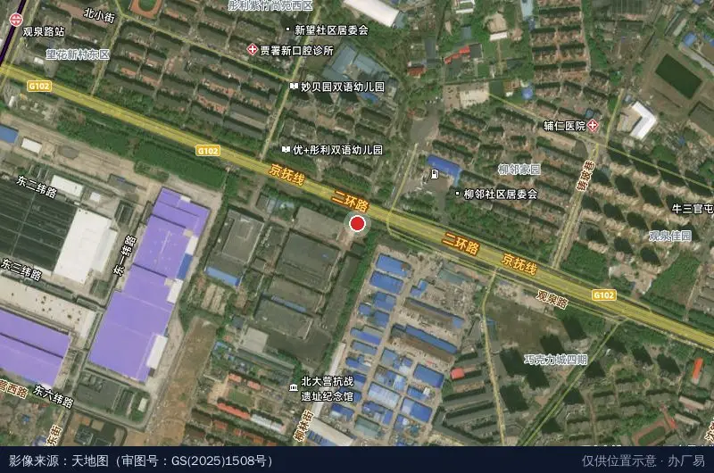 辽宁腾隆产业园卫星位置示意图