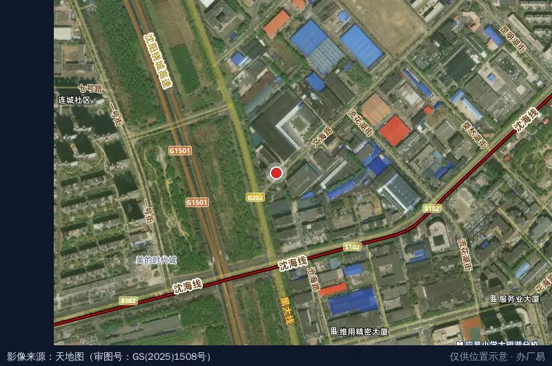 博林医疗科技产业园卫星位置示意图