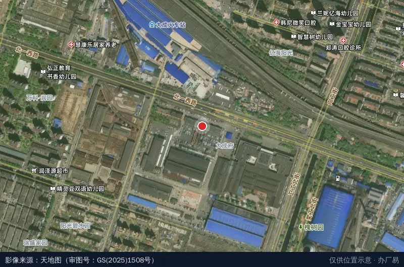 中物车联汽车产业园卫星位置示意图