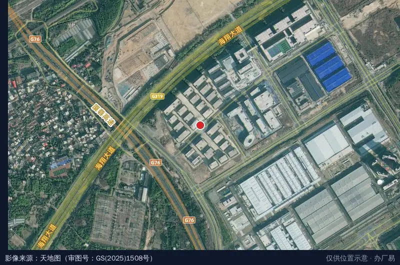 厦门医疗器械产业园卫星位置示意图